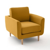 Кресло Jimi 1-мест. желтый LA REDOUTE INTERIEURS  фото, kupilegko.ru